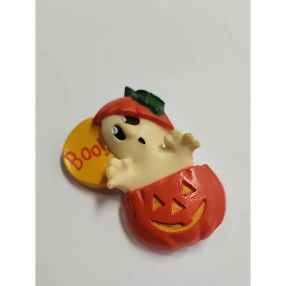 Vintage Halloween Ghost Pumpkin Boo Pin Hallmark